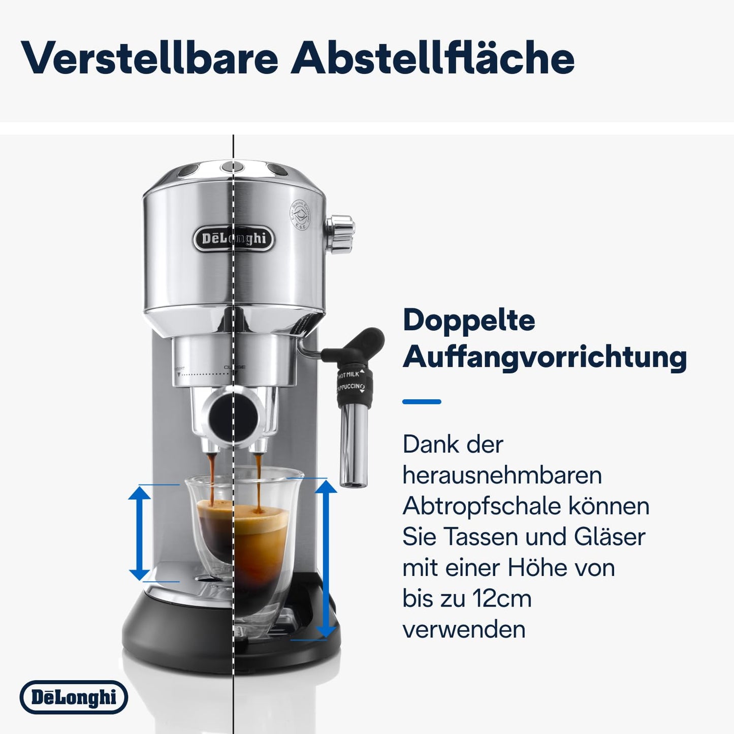 Cafetera Espresso Compacta – 1L, Vaporizador Profesional, Plateado